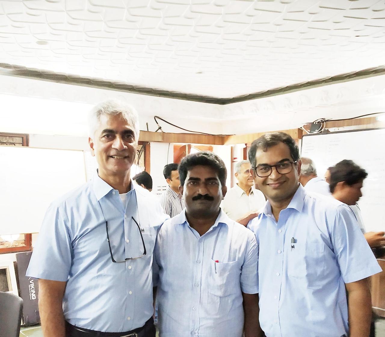 Project team on site